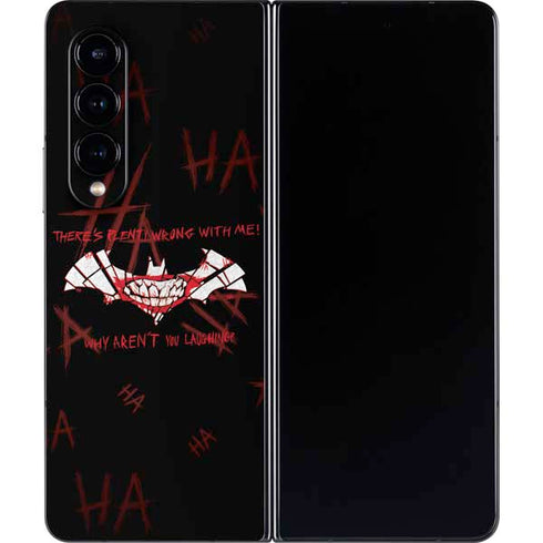 DC Comics The Joker Plenty Wrong With Me Galaxy Z Fold4 5G Skin